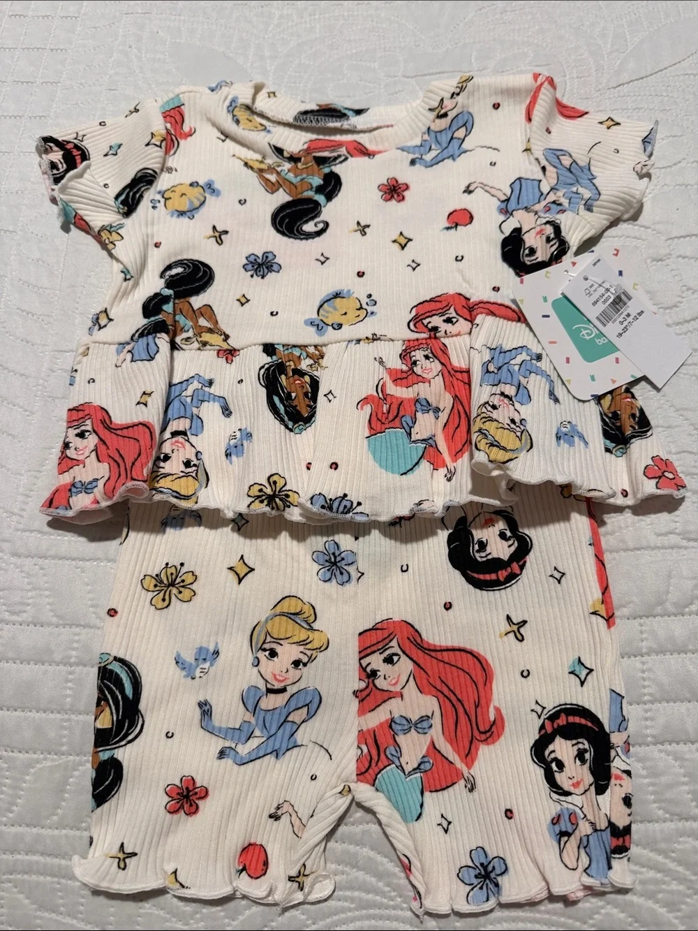Disney & Old Navy Collaboration Disney Princess Shirt & Short Set